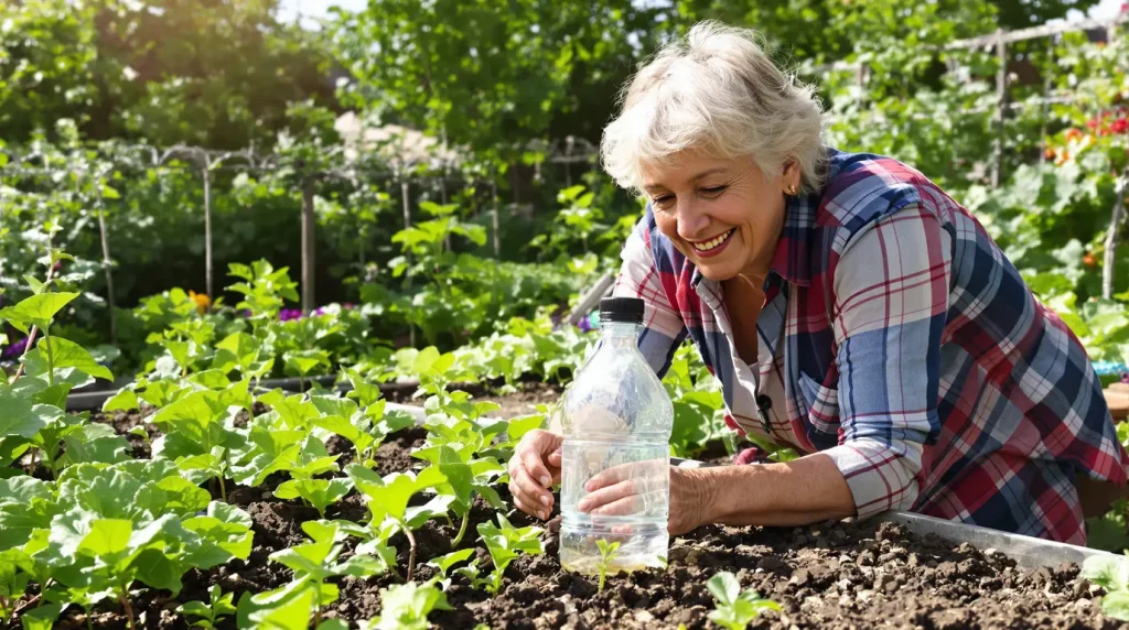 Potager : depuis que j’utilise ces petits morceaux de bouteille, j’arrose beaucoup moins et les limaces ne reviennent plus