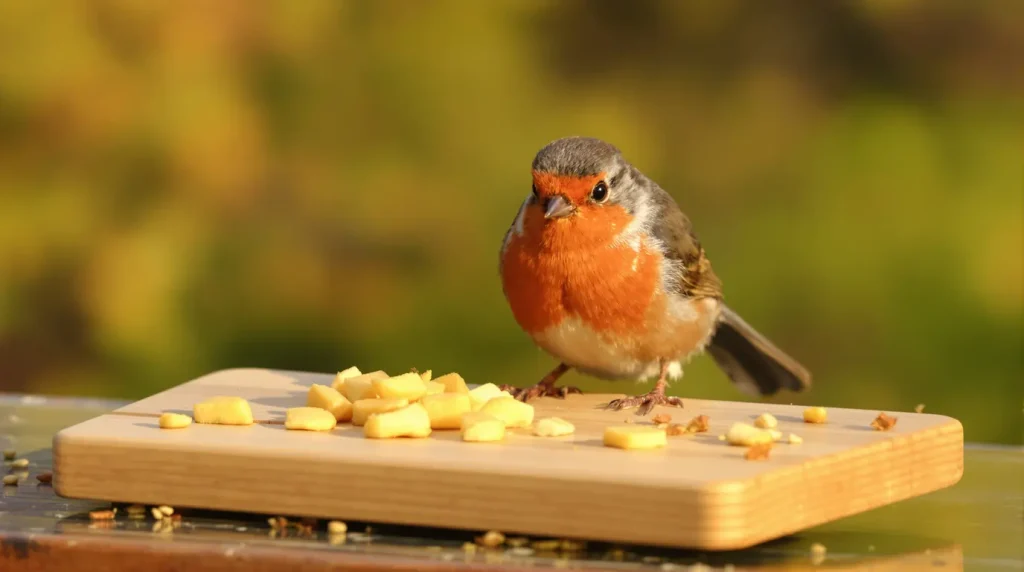 Rouges-gorges au jardin : ce soir, sortez dehors cet aliment de base à 3 centimes, que presque tous les jardiniers oublient